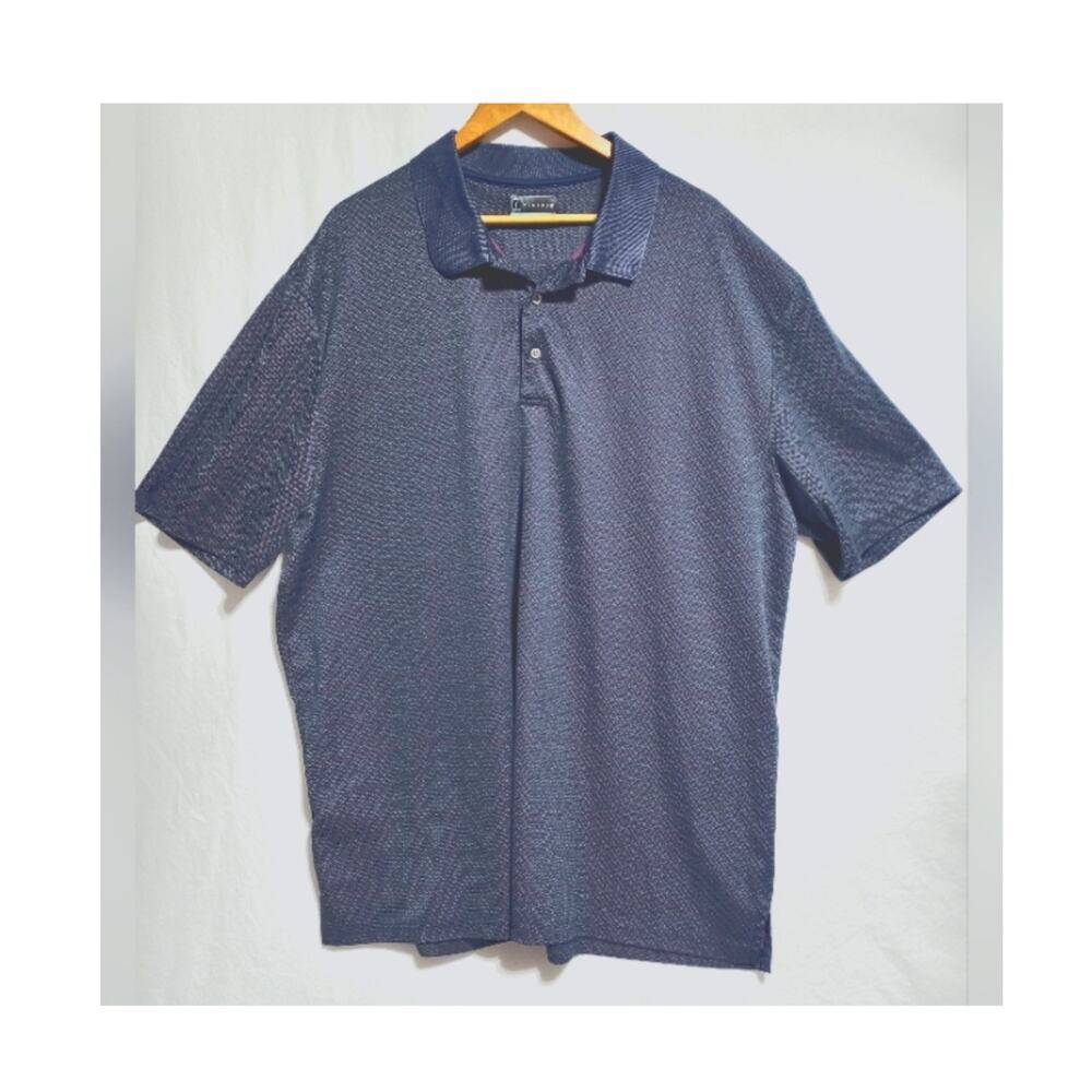 PGA Tour Men's Golf Polo Blue And Pink Size 3XLT